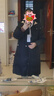 鸭鸭（YAYA）羽绒服女士中长款过膝冬装连帽时尚2024冬季加厚极寒保暖外套MY YE3B600692H-黑色 S 实拍图