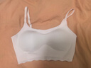华歌尔（Wacoal）内衣女无钢圈猫耳杯聚拢舒适棉感旷野美拉德背心内衣文胸罩 【细肩带】升级猫耳杯-粉肤色 M (70A-70E/75A-75C) 实拍图