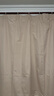 铭聚布艺（MINGJU）窗帘 全遮光窗帘成品窗帘布遮阳帘涤塔夫奶油色挂钩式2.0*2.4单片 实拍图