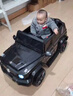 福儿宝奔驰授权大G儿童电动车玩具车可坐人四轮带遥控越野小孩宝宝送礼 四驱黑+减震器+后备箱+高低门+皮座 实拍图