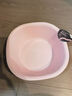 CHAHUA茶花 塑料盆 25.5cm1只装小号抗菌洗脸盆方形洗脚洗衣服盆 粉色* 实拍图