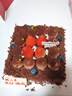 好利来生日蛋糕预订黑森林-黑樱桃果冻+樱桃果馅蛋糕生鲜预订同城配送 黑森林口味 15x15cm 实拍图