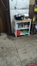 立太厨房置物架落地多功能切菜桌子工作台多层微波炉锅具收纳架窄边柜 三层长80宽35高80 【加厚30mm台面】台面可剁骨 实拍图