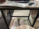 煜柠苑 电脑桌台式家用简约卧室长条桌学生写字学习桌子书台桌办公大桌 加固升级-黑架灰橡木-80*50高74 实拍图