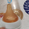 乐起偏心奶嘴仿真母乳质感新生婴儿鸭嘴吸嘴超软防胀气通用宽口径 仿母乳偏心奶嘴  M号2孔（适合3-6月）1只装 实拍图