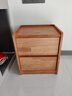 京东京造家居悦枫实木床头柜 天然橡胶木双层储物 收纳卧室储物柜原木色 实拍图