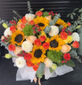 冉子花坊鲜花速递同城配送向日葵混搭抱抱桶玫瑰送女友爱人生日礼物真鲜花 抱抱桶混搭 实拍图