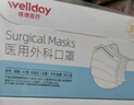 维德（WELLDAY）一次性成人医用外科口罩三层防护防过敏透气灭菌级独立包装100只 实拍图