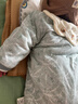 婧麒（JOYNCLEON）婴儿连体衣新生儿衣服秋冬保暖夹棉哈衣满月宝宝内衣纯棉连体衣 大树蓝【优选精梳棉】 66cm 实拍图
