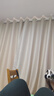 水星家纺免打孔窗帘遮光卧室高遮光布杆子全套飘窗遮阳帘3.6x2.7m米色 实拍图