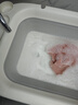 十月结晶婴儿洗澡盆新生儿大号可折叠宝宝无线数显浴盆+浴架月魄灰 实拍图