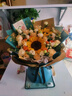 艾斯维娜鲜花速递向日葵混搭花束生日礼物全国同城配送 向日葵香槟韩式花束 实拍图