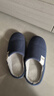 回力加绒男女棉拖鞋仿兔毛内里锁温脚感棉拖男款HL0411蓝色44-45码 实拍图