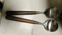 京东京造 勺子 汤饭勺304不锈钢食品接触级餐具套装【胡桃木柄】2只装 实拍图