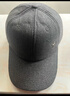 红蜻蜓中老年人帽子男士冬季加绒加厚羊毛鸭舌帽爸爸爷爷老人护耳棒球帽 羊毛混纺护耳款-灰色【盒装】 均码 帽围（56-60CM） 实拍图