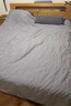 京东京造100支长绒棉床上四件套 植素超柔贡缎轻奢床单被套床品套件抗菌 1.8米床月影蓝 实拍图