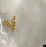 吾皇老金黄金小金珠足金999古法DIY配件手串散珠金珠子转运珠送礼 约0.12g 实拍图