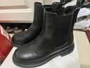天美意短靴加绒女切尔西靴保暖女靴子 黑色-绒里【25热卖返场】 37 实拍图
