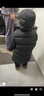 保姆鹅  【风墙】儿童羽绒服宝宝中长款护脸加厚外套保暖童装[NG2664] 藏蓝 150 实拍图