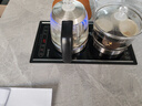 友家铺子（Biooner）全自动上水电热水壶电茶壶茶台烧水壶一体家用办公茶桌嵌入式茶具套装 1L 晶耀黑-手柄加水消毒款（37*20cm） 实拍图