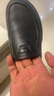 意尔康男鞋秋季羊皮舒适一脚蹬皮鞋男软面套脚商务休闲鞋 59171W黑色 41 实拍图