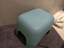 美丽雅塑料家用小板凳子 加厚防滑矮凳儿童浴室洗澡换鞋凳 蓝色1只 实拍图