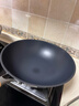 三禾炒锅无涂层钛铁不粘锅炒菜锅钛铁炒锅氮化防锈有钛铁锅圆底32cm 实拍图