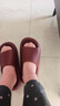 朴西新款EVA踩屎感厚底拖鞋女士居家室内情侣拖鞋男 安哥拉红 37-38 实拍图