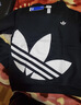adidas经典时尚宽松抓绒圆领卫衣套头衫男女秋季阿迪达斯三叶草 黑色 L 实拍图