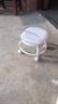亚克力小凳子静音带万向轮儿童学步凳网红小椅子滑轮矮凳浴室凳 颜色随机【活动款】 实拍图