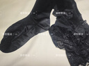 霏慕 情趣内衣性感黑丝开档诱惑孔雀蕾丝花边长筒硅胶防滑防勾丝弹力丝袜房事变态夫妻刺激  7235黑色 实拍图