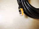 绿联六类网线 千兆高速网络宽带线 6类家用电脑笔记本路由器监控线 CAT6八芯成品跳线黑色12米15985 实拍图