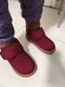 回力棉鞋女鞋冬季妈妈保暖鞋魔术贴加绒居家外穿雪地靴女棉靴子老人鞋 酒红色【加绒保暖】 38 实拍图