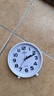 老人大字钟桌面摆放时钟表盘清晰床头学生儿童台式2024最新款闹钟 8016圆形蓝色(净音扫秒） 实拍图