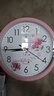 北极星（POLARIS）挂钟 时尚创意客厅钟表 简约石英钟2842粉樱花30cm新年焕新 实拍图