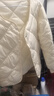 小香风女款无领菱形格小个子内搭轻薄保暖短款冬季羽绒棉服外套 白色 【轻薄保暖】 XL 120-130斤 实拍图