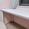 甄严选电脑桌台式家用简约办公书桌女生卧室学习写字桌小户型化妆桌子 暖白色140*60【升级加固框架】 实拍图