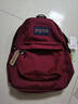 JANSPORT杰斯伯书包轻便双肩包男女旅行包简约背包电脑包学生校园 4QUE04S深紫酒红-侧袋+隔层 实拍图