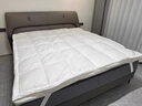 IZEIZIG双层羽绒床垫五星级酒店超软垫加厚白鹅绒双重垫被褥子家用床褥子 白色 120x200cm 实拍图