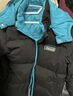雪中飞童装儿童羽绒服男童冬季新款女童中大童装面包羽绒服 黑色 160 实拍图