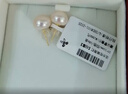 黛米极简系列8-9mm无核淡水珍珠耳钉S925银新年礼物送女友 实拍图