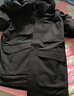 京东京造冬季短款连帽滑雪羽绒服户外派克服加厚保暖外套男 黑色 L 实拍图