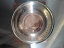 不锈钢洗菜盆沥水篮淘米筛 28cm实盆+漏盆 实拍图