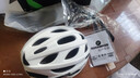 洛克兄弟（ROCKBROS） 骑行头盔带风镜山地公路自行车头盔男女一体成型炫彩安全帽 白色 ：58-62cm 灰色镜片 实拍图