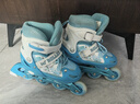 361°儿童轮滑鞋初学者男童女童溜冰鞋闪光轮旱冰鞋尺码可调节 蓝色M码 实拍图