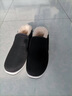 3514保暖羊毛布鞋老人鞋套脚款男士爸爸鞋冬季加厚棉鞋 黑色 40  实拍图