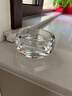 弗莱文茨水晶玻璃烟灰缸家用客厅烟缸雪茄烟碟男个性潮流礼品办公室烟灰缸 圆柱大号直径15cm（透明色） 实拍图