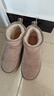 热风（Hotwind）雪地靴女士秋冬新款暖绒一脚蹬松糕厚底增高休闲短筒靴子加厚棉鞋 08杏色 36 实拍图