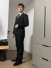 海澜之家（HLA）西服套装男春秋新轻商务经典系列西装套装 黑色02【西服+西裤】 XS 170/88A推荐114~124斤 实拍图