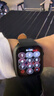 istrap适用苹果手表表带真皮牛皮apple watch手表带S11/10/9/8/7/6/SE男女士iWatch ultra2/3腕带 黑色黑线丨黑色配件 44/45/46MM表盘【适用Watch 实拍图